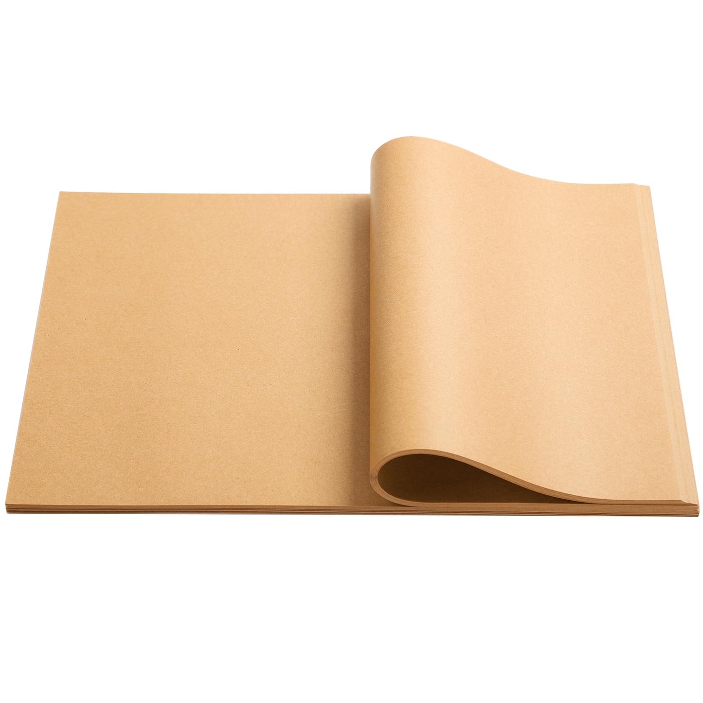 Beasea Parchment Paper Sheets for Baking, 200pcs 10x14 Inch Unbleached Precut Nonstick Heavy Duty Natural Parchment Baking Paper Sheets for Air Fryer Cooking, Grilling, Frying and Steaming