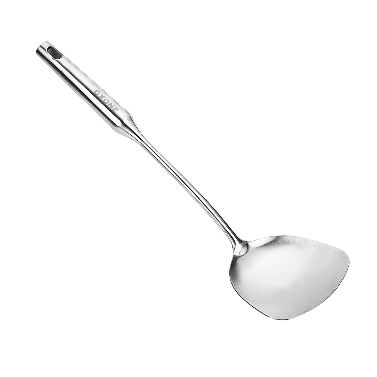 Spaghetti Spoon,304 Stainless Steel Pasta Spoon,Wooden Handle,14.2Inch