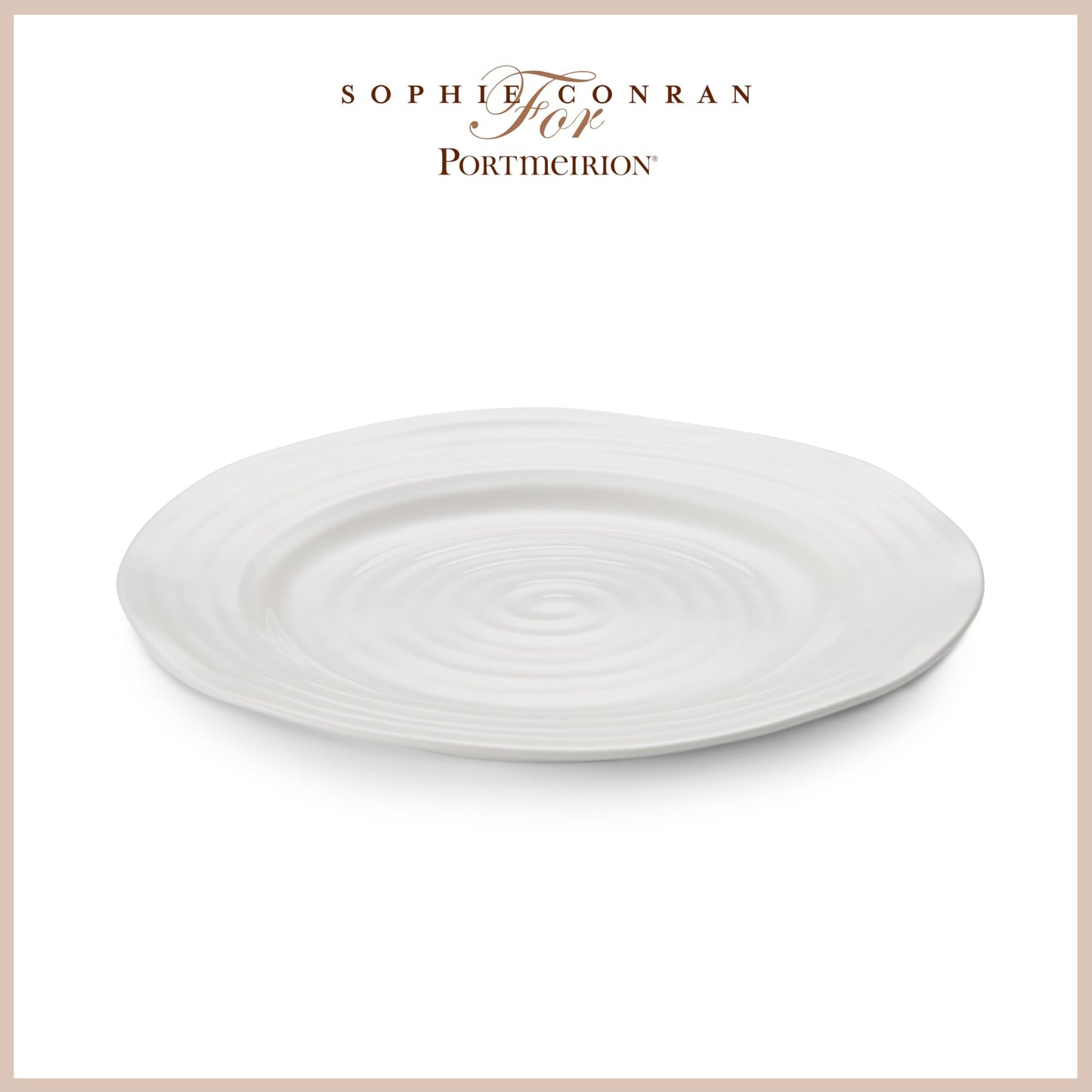 Portmeirion Sophie Conran White Salad Plate, Set of 4