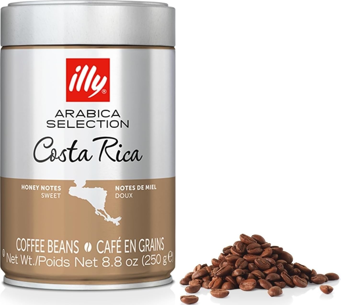 Illy Intenso Whole Bean Coffee, Dark Roast, Intense, Robust And Full Flavored With Notes Of Deep Cocoa, 100% Arabica Coffee, No Preservatives, 8.8 Ounce (Pack Of 1)