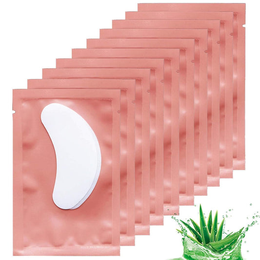 50 Pairs Under Eye Pads, Lint Free Lash Extension Eye Gel Patches for Beauty Salon False Eyelash Extensions Grafting, Hydrogel Eye Mask Beauty Makeup Tool