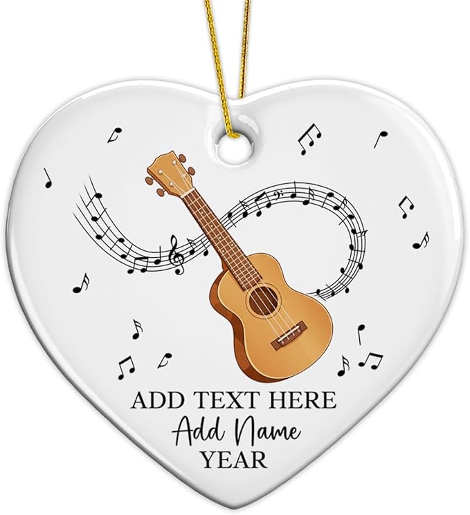 Customized Tuba Instrument Christmas Ceramic Ornament 2026, Tuba Player Christmas Tree Ornaments, Personalized Tubaist Xmas Ornament with Text Name & Year, Gifts for Men Women Music Lovers