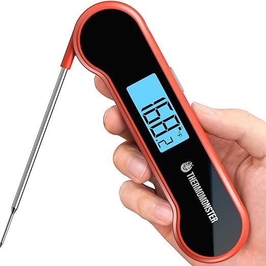 0.5 Sec Instant Read Meat Thermometer Digital for Cooking, Grey