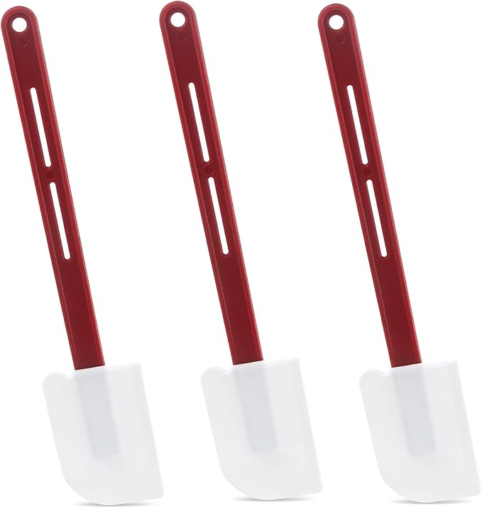Silicone Rubber Spatulas Pack of 2, Rubber Baking Spatuals 14-Inch, Silicone Spatula for Baking Resistant to High Heat, Nonstick Butter Scrapers Dishwasher Safe