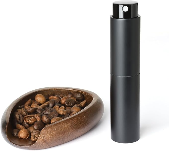 KitchenTour Precision Coffee Kit - Ceramic Coffee Bean Dosing Cup & 8ml Anti-Static Sprayer - 2-in-1 Barista Set for Espresso/Cold Brew