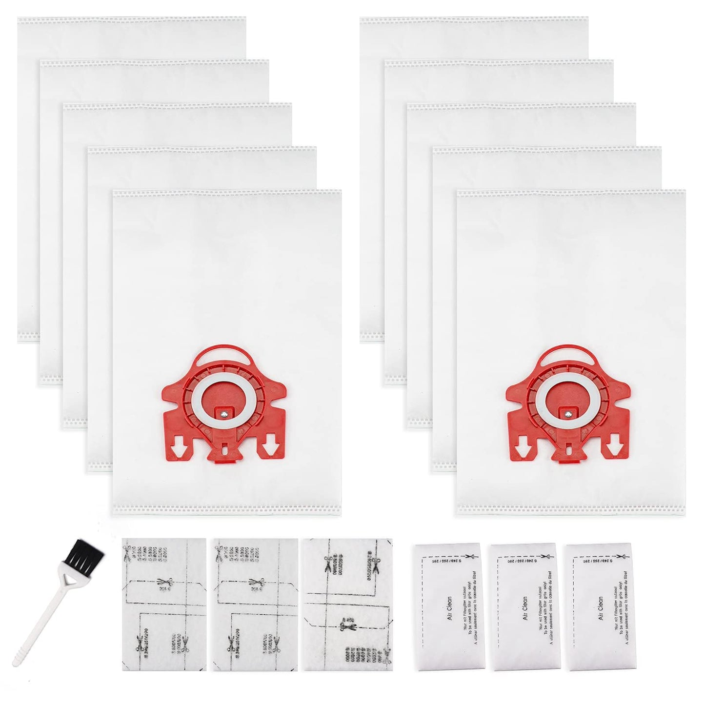 3D Airclean Dust Bags Replacement for Miele FJM Vacuum Compact C2