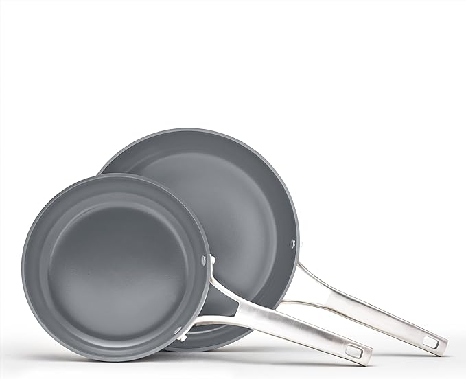 Calphalon® Premier Ceramic Nonstick 5-Piece Cookware Set, Mushroom Grey