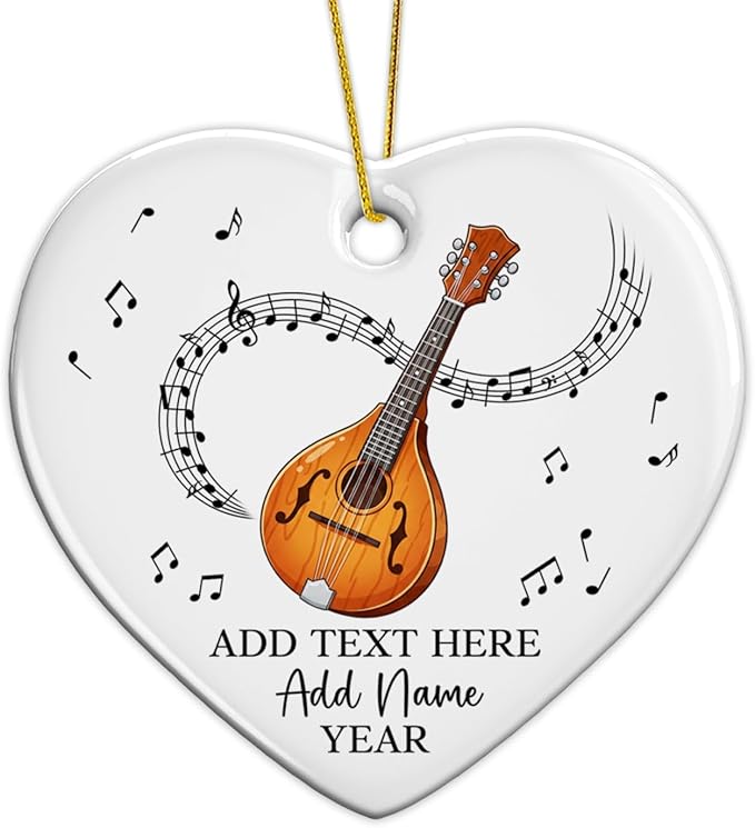 Customized Tuba Instrument Christmas Ceramic Ornament 2026, Tuba Player Christmas Tree Ornaments, Personalized Tubaist Xmas Ornament with Text Name & Year, Gifts for Men Women Music Lovers