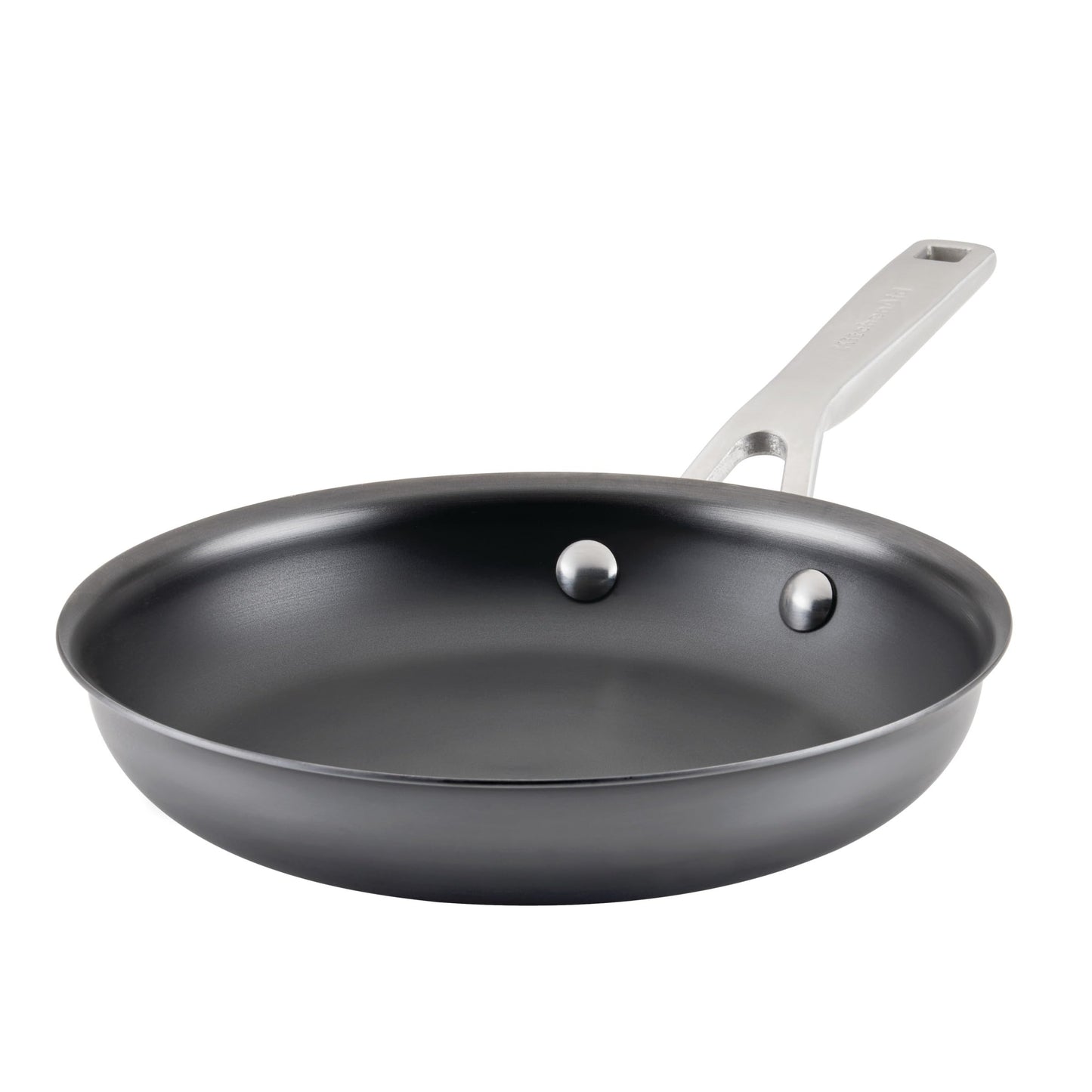 KitchenAid NITRO Carbon Steel Stir Fry Pan, 10-Inch, Carbon Steel Gray