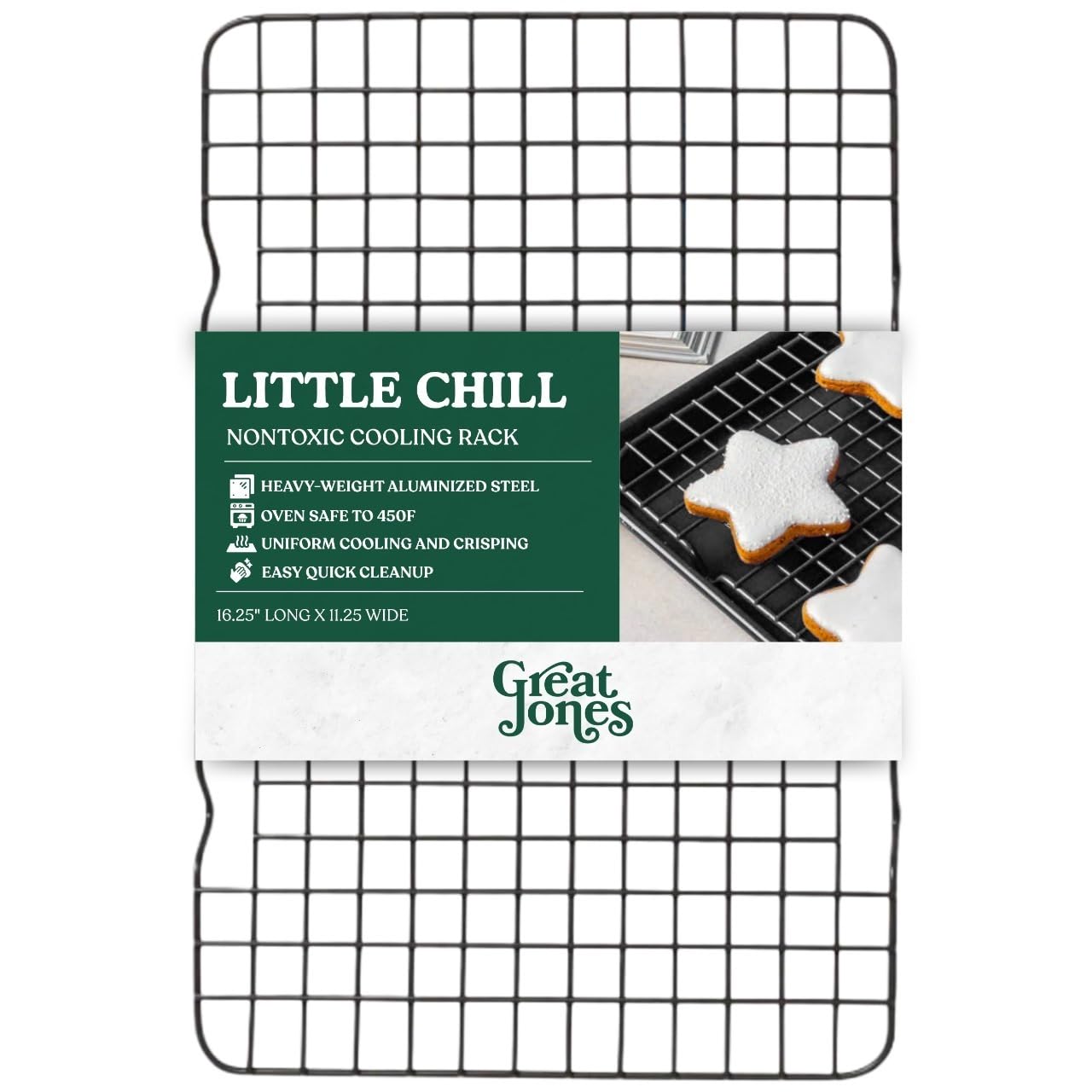 Great Jones Non Stick Wire Cooling Rack (Blueberry) – Fits Half Sheet
