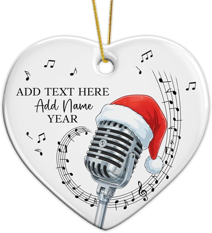 Customized Tuba Instrument Christmas Ceramic Ornament 2026, Tuba Player Christmas Tree Ornaments, Personalized Tubaist Xmas Ornament with Text Name & Year, Gifts for Men Women Music Lovers