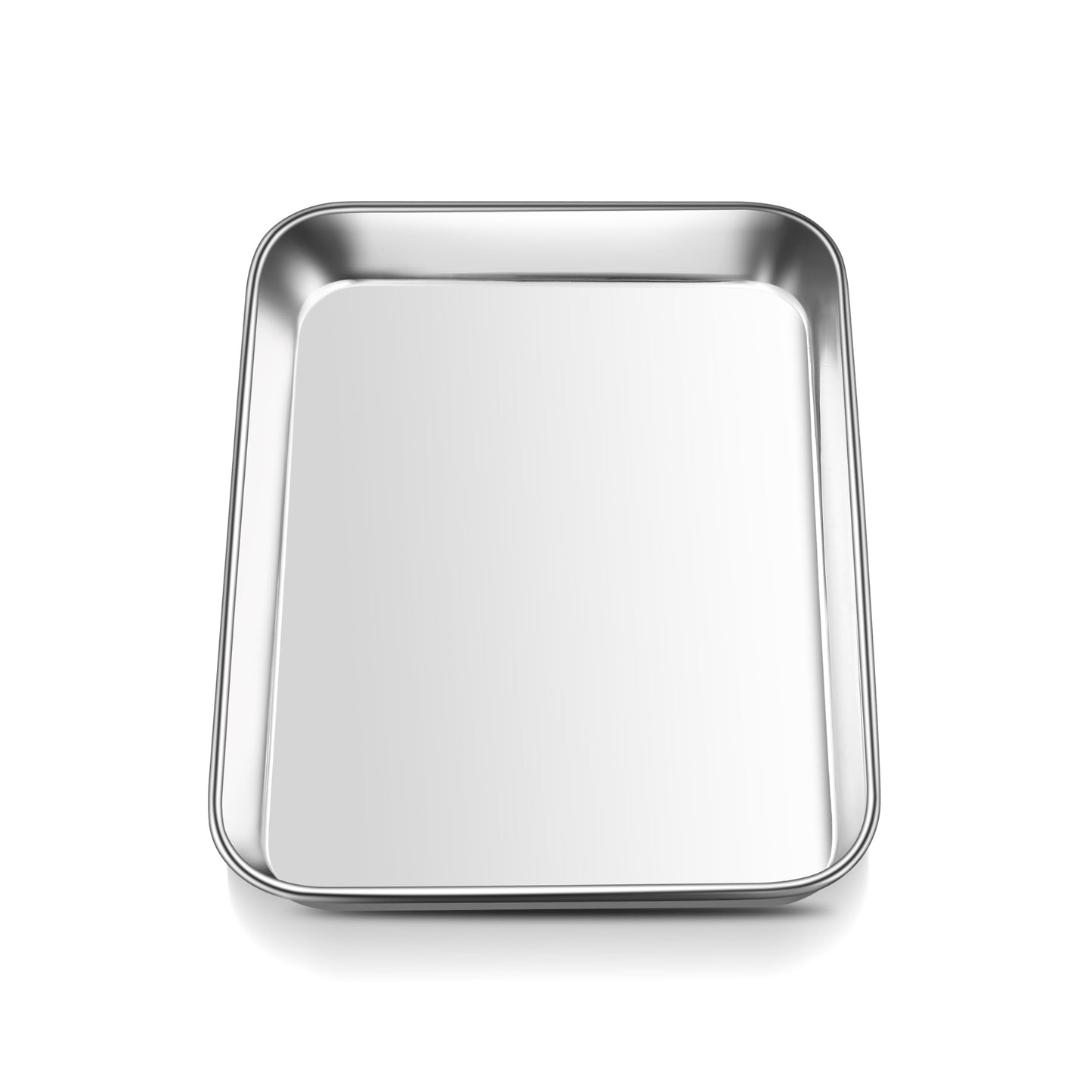 E-far Small Baking Sheet, 10.5”x8.3” Stainless Steel Toaster Oven Tray