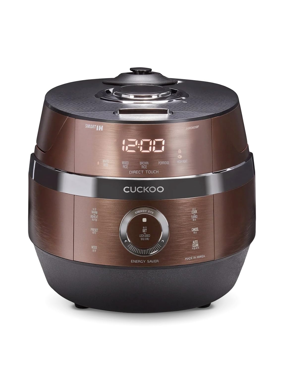 CUCKOO High Pressure Induction Rice Cooker, 12-Cup Cooked, CRP-JHR0609F