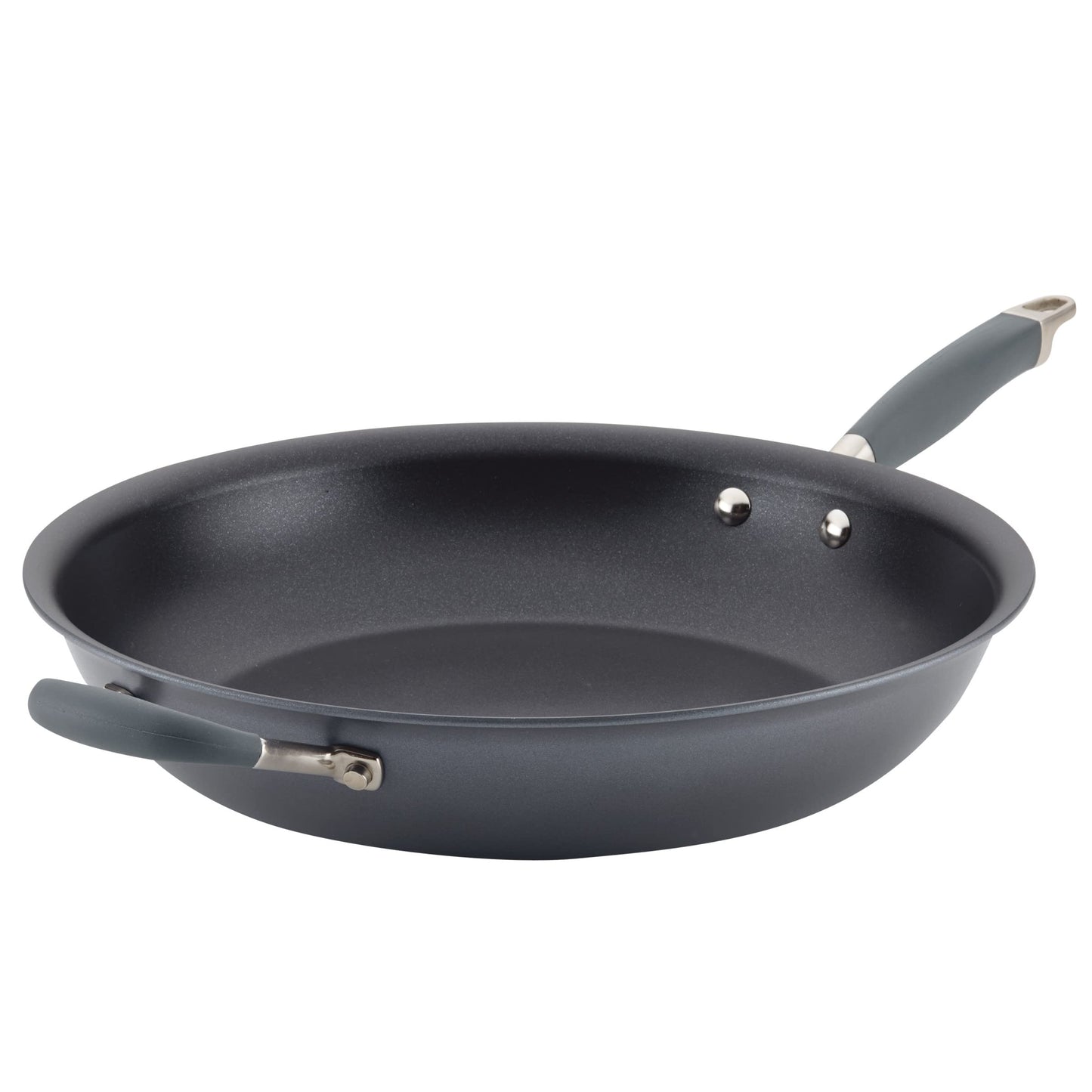 Anolon Advanced Home Nonstick Frying Pan with Helper Handle 14.5-Inch, Onyx