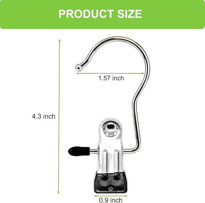 Laundry Hooks Hanging Clips Clothes Pins Closet Hanger Organizer Clamps Socks Towel Clips Heavy Duty Clothespins Bulk Hanger Clips for Closet Travel Pants Socks Handbags, 40 Pack