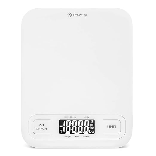 Etekcity Food Kitchen Scale, Digital Grams and Ounces, Medium