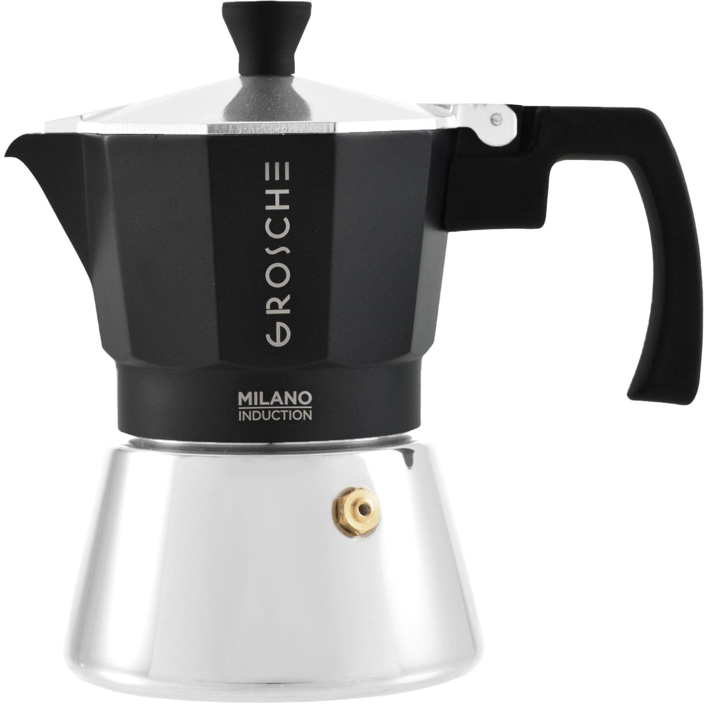 GROSCHE Milano Stovetop Espresso Maker Moka Pot 6 espresso Cup, 9.3 oz Blue