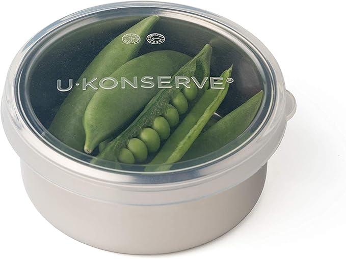 U-Konserve 5 oz Round Stainless Steel Food Container Silicone Lid
