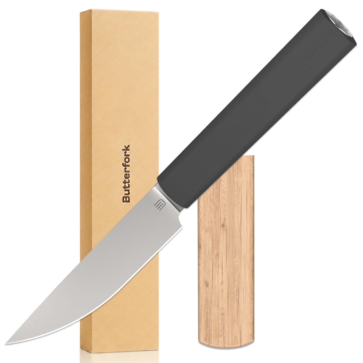 8 Inch Chef Knife, Kitchen Knife with AR-RPM9 Steel & Ergonomic ABS Handle
