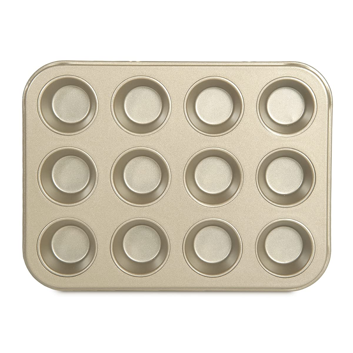 Glad Jumbo Muffin Pan Nonstick - Heavy Duty Metal Cupcake Tin with Large Baking Cups, Jumbo 6-Cup