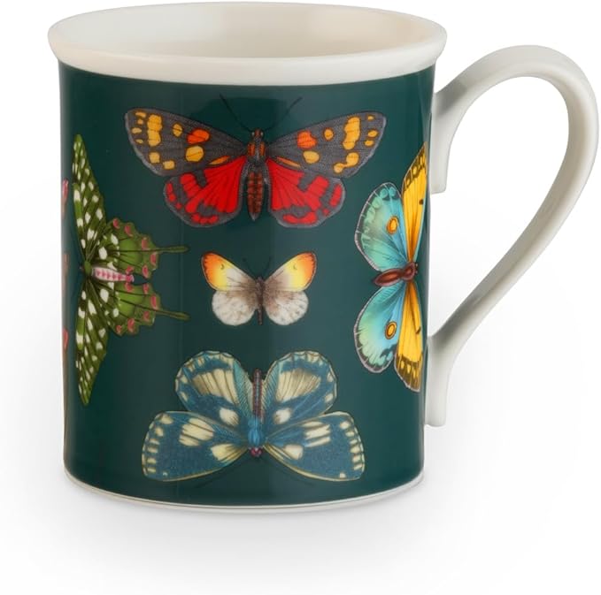 Spode Portmeirion 14oz Botanic Garden Harmony Mug - Earthenware, White