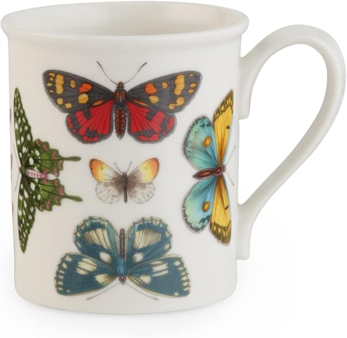 Spode Portmeirion 14oz Botanic Garden Harmony Mug - Earthenware, White