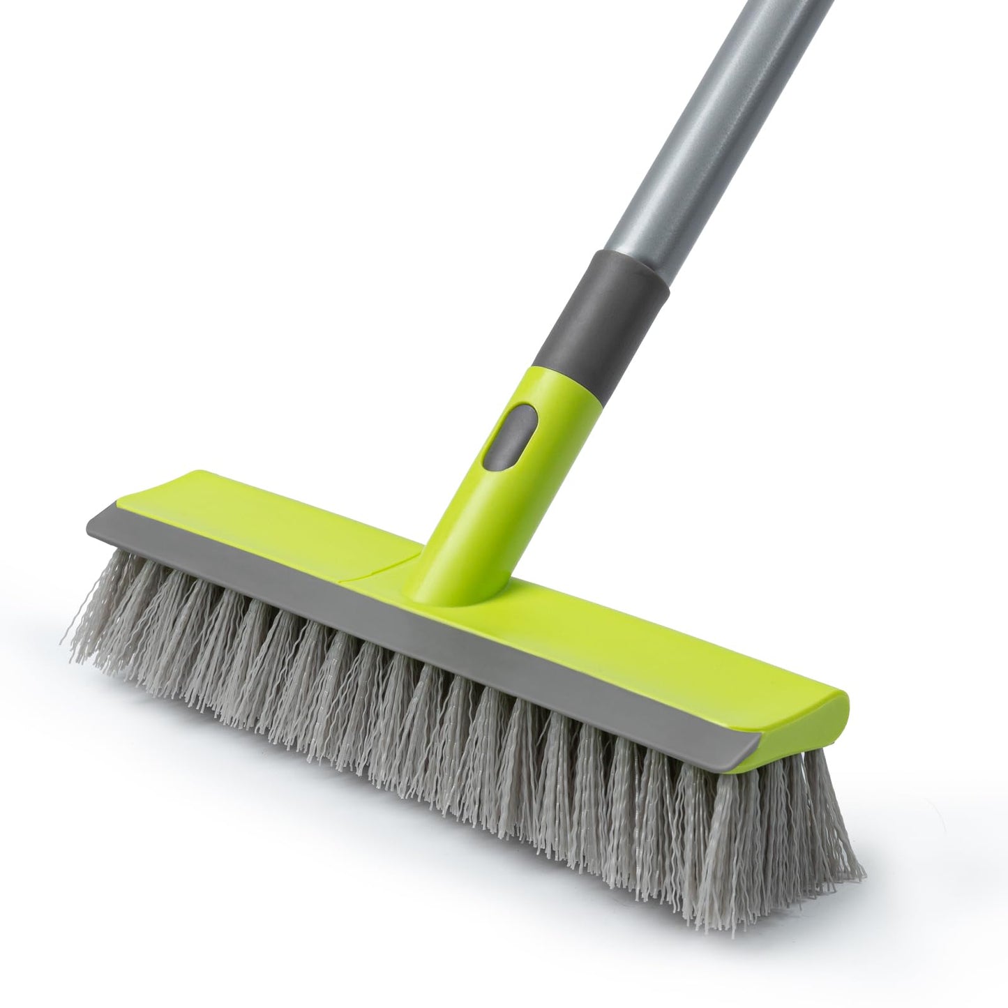Floor Scrub Brush 57" Long Handle Scrub Brushes for Cleaning 2 in 1 Deck Brush for Cleaning Concrete, Patio, Garage, Kitchen, Carpet and Bathroom