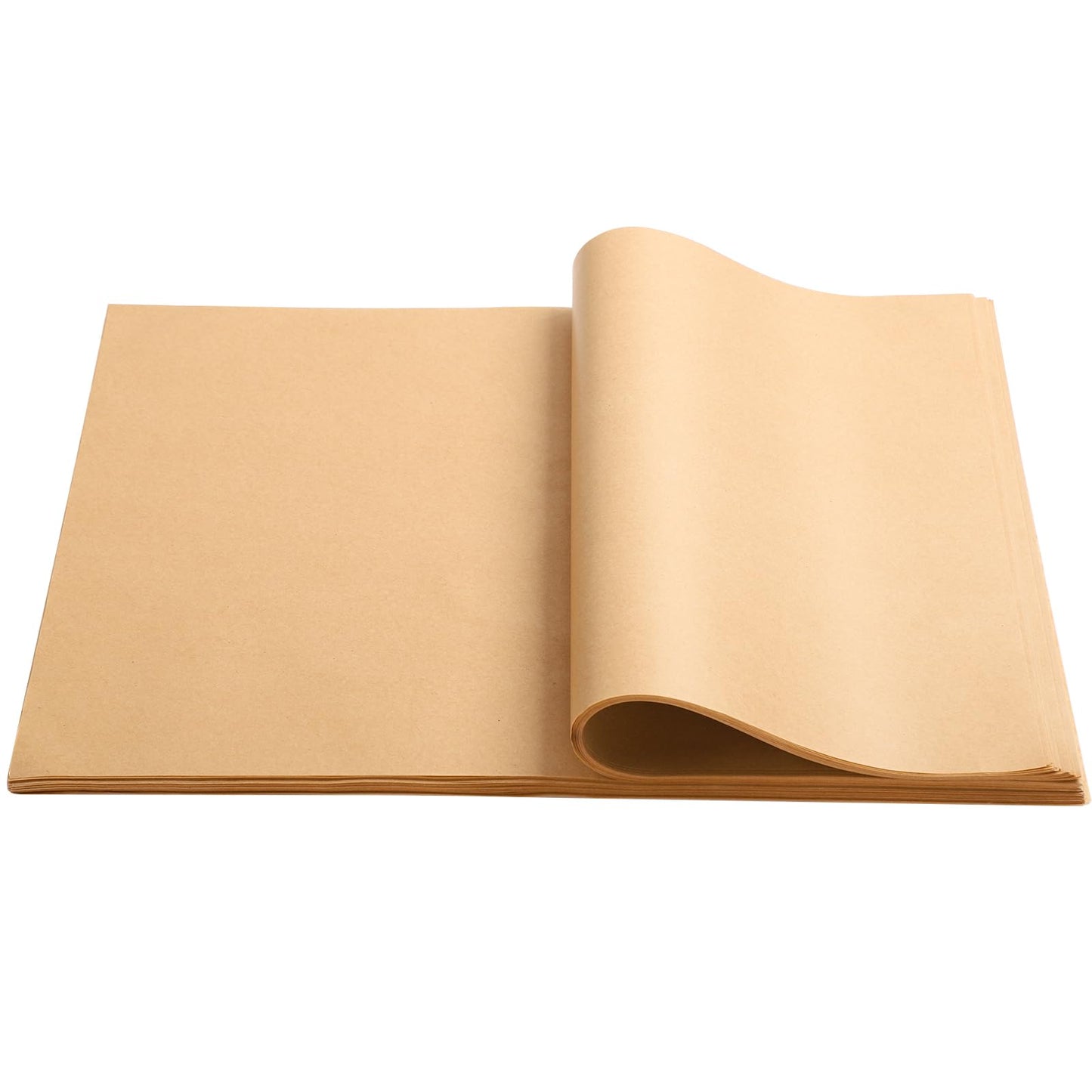 Beasea Parchment Paper Sheets for Baking, 200pcs 10x14 Inch Unbleached Precut Nonstick Heavy Duty Natural Parchment Baking Paper Sheets for Air Fryer Cooking, Grilling, Frying and Steaming