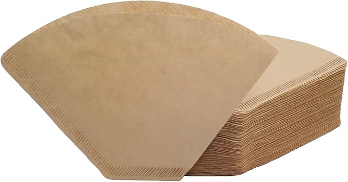 Irekamons #4 Cone Coffee Filter 8-12 cup, Unbleached Natural Paper, No Blowout, Disposable for Pour Over and Drip Coffee Maker, 100 Count