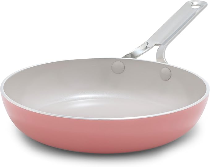 GreenPan Nova 8" Frying Pan Skillet, Oprah’s Favorite Things 2024, Ceramic Nonstick Cookware, PFAS Free, Toxin-Free, Induction Suitable, Dishwasher & Oven Safe, Durable, Easy Clean, Ocean Blue