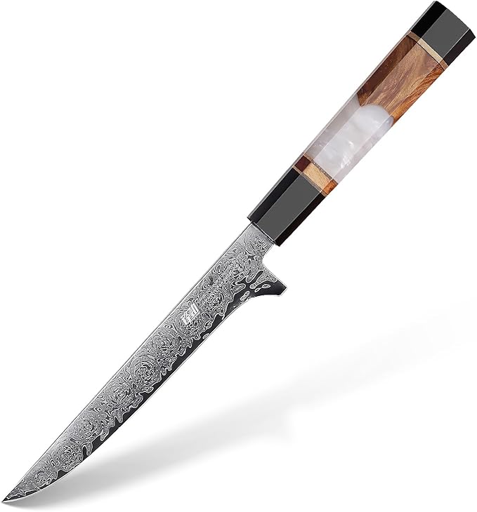 FINDKING 7 Inch Nakiri Vegetable Knife, Japanese Usuba Chef's Knife, Perfect for Home Cooking (BLACK-ROSE Series)