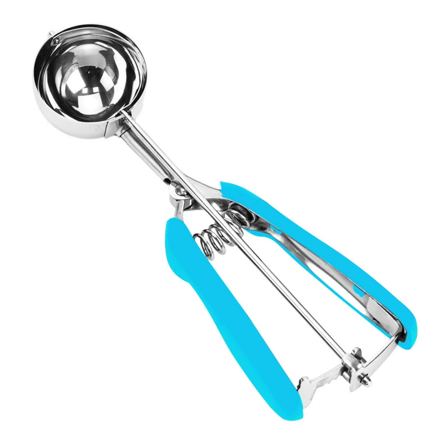 Cookie Scoop, Ice Cream Scoop, 1Tbsp/15 ml/0.5oz Cookie Scoops for Baking, 18/8 Stainless Steel Cookie Scooper for Baking, Cookie Dough Scoop with Non-slip Grip (Red)