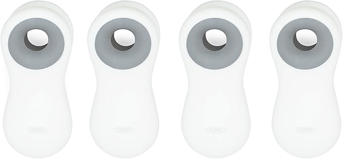 OXO Good Grips Magnetic All-Purpose Clips, White, 4-Pack