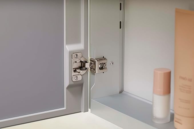 Kohler 55062-NA Embark Slim Medicine Cabinet Mirror, Adjustable Shelves with Mirrored Door, 20 in. W x 26 in. H