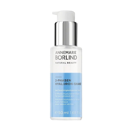 ANNEMARIE BÖRLIND - 2 Phase Hyaluronan Shake - Hyaluronic Acid + Aloe Vera + Black Forest Rose Stem Cells For Intense Hydration - Moisturizing, Plumping, Nourishing - 1.69 Fl. Oz.