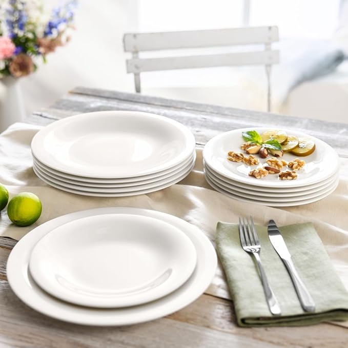 Villeroy & Boch New Cottage Basic 18 Piece Dinnerware Set, White