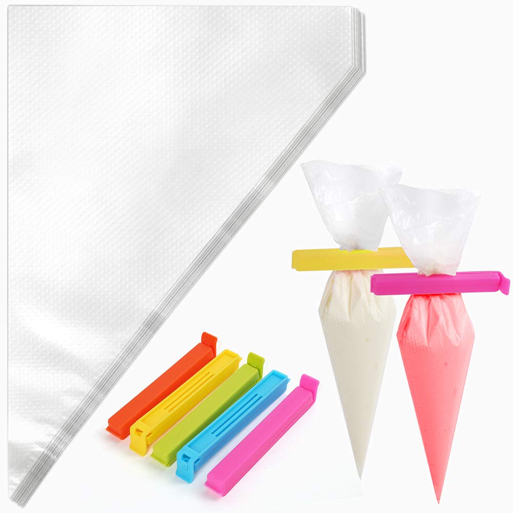 LotFancy 24 Inch Extra Large Piping Bags Disposable, 100pcs Icing Bags
