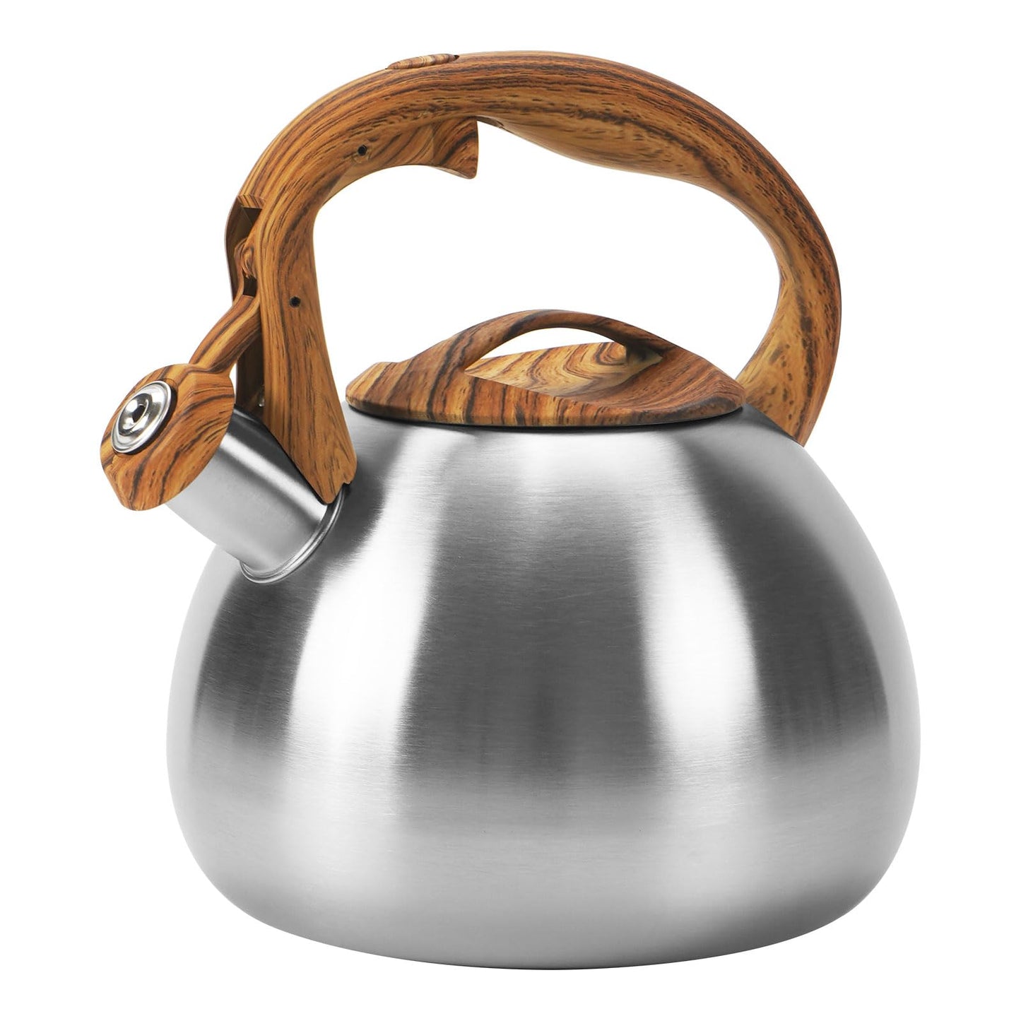 Foedo 3.2Qt Stainless Steel Whistling Tea Kettle Stovetop, Dark Green