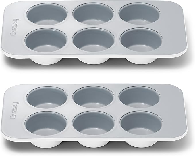 Caraway Non-Stick Ceramic-Coated 12-Cup Muffin Pan Duo
