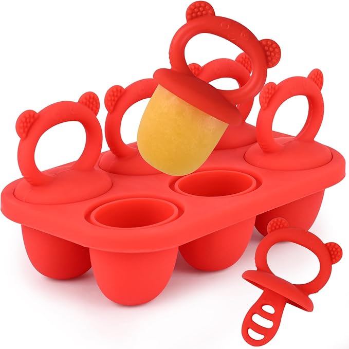 WMKGG Baby Popsicle Molds, Breastmilk Popsicle Molds(Grey)