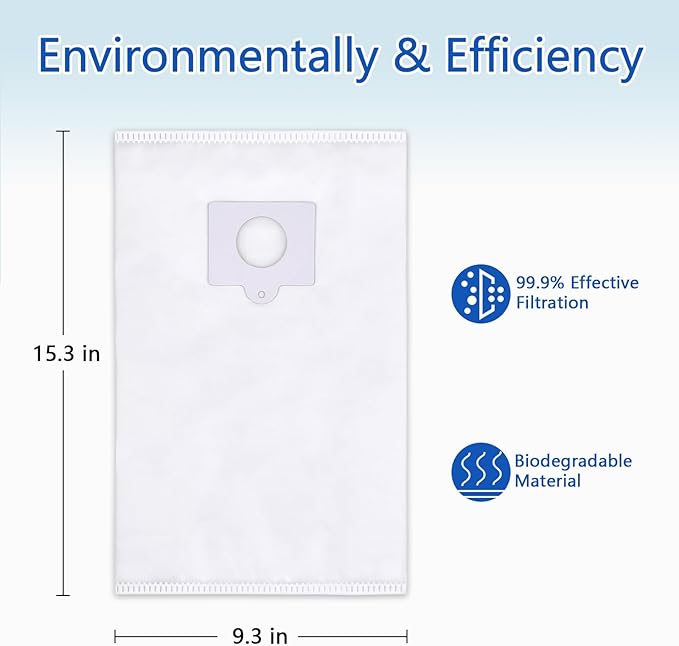 LOSKLENO 12 Pack 53292 Type QC Canister Vacuum Bags Compatible with Kenmore