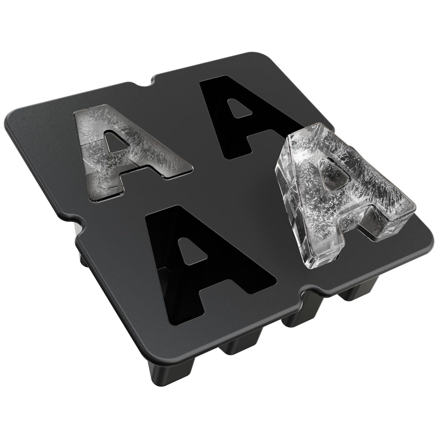 Customized Letter P Ice Cube Mold -Letter Silicone Ice Mold for Custom Ice Cube Mold and Baking Chocolate and Crafting Letter Molds, Ice Cube Molds for Cocktails & Whiskey with Custom Letters