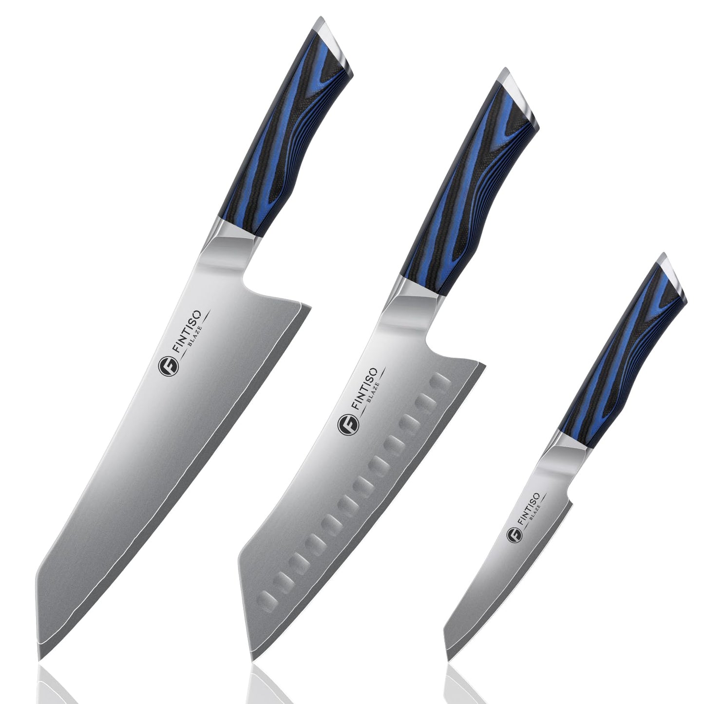 FINTISO Cleaver Knife 7 In, Kitchen Butcher Knife with G10 Ergonomic Handle, High Carbon Steel Vegetable Meat Cleaver, Heavy Duty Bone Chopper for Home and Restaurant