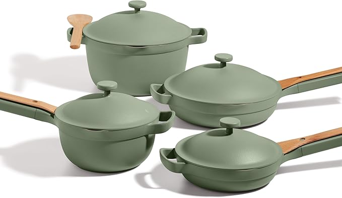 Our Place Cookware Set, 13-Piece Ceramic Nonstick Pots & Pans with Utensils