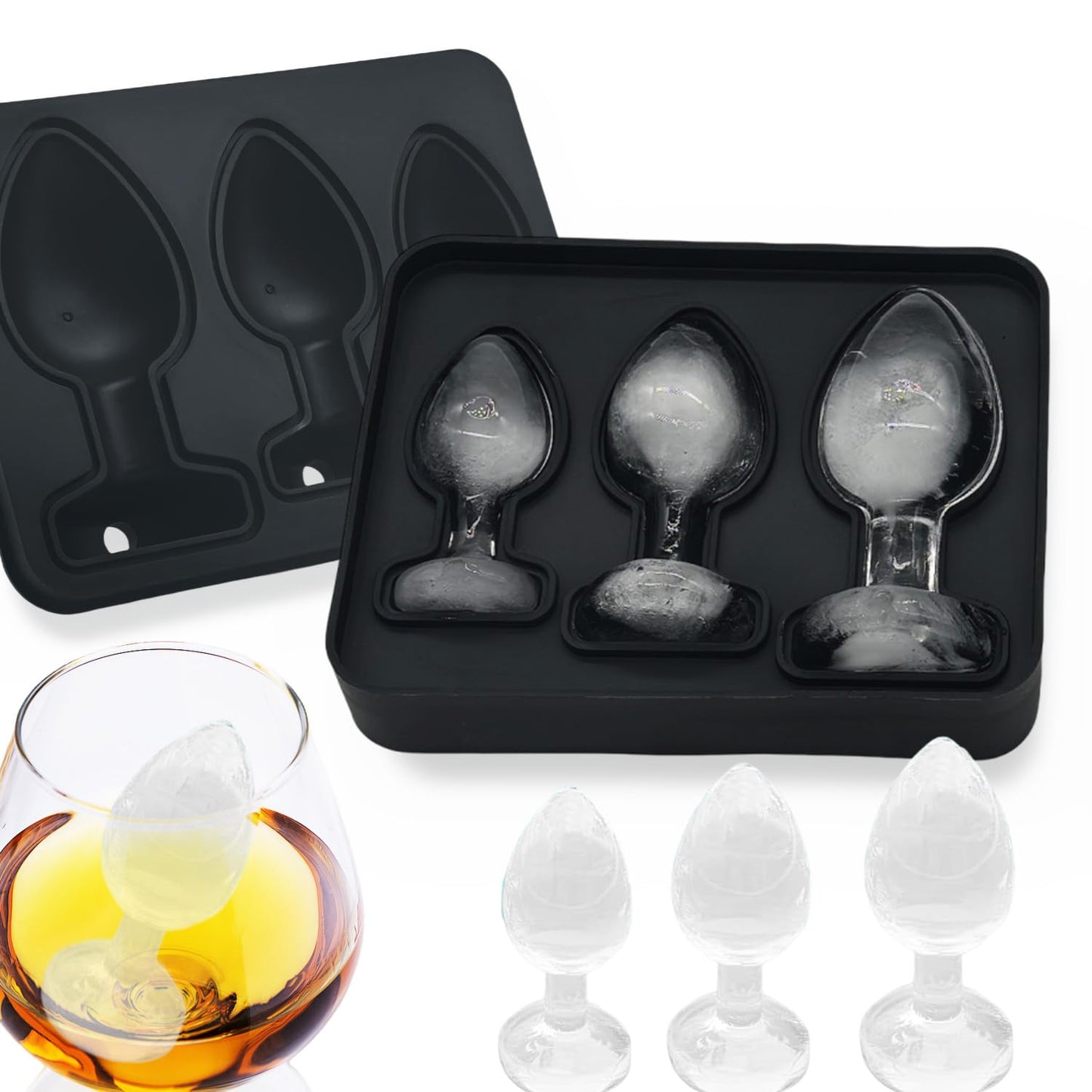 gomaxbo Adult Ice Cube Mold,Novelty Ices Cube mold Tray,BPA Free