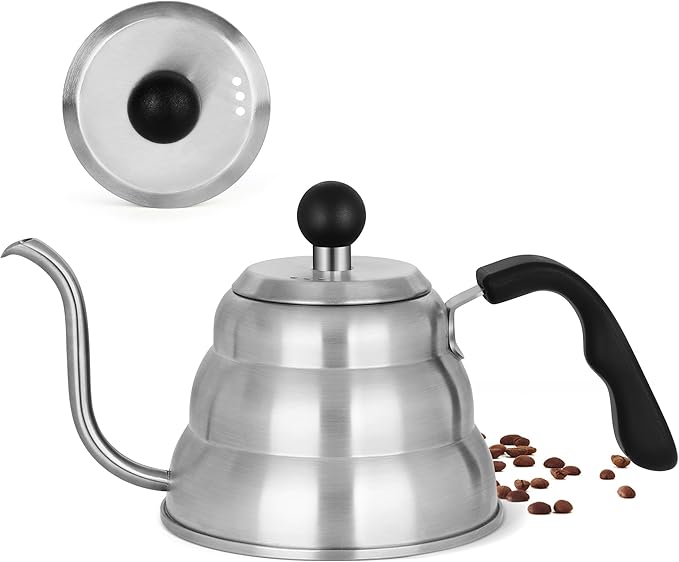 Pour Over Kettle,Gooseneck Camping Coffee Pot,Spout Tea Pot,12oz，350ml