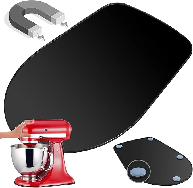 Mixer Mat Slider for KitchenAid 5-8 Qt Tilt Head Stand Mixer - Bamboo Kitchen Appliance Sliding Tray Mixer Mover Slider Board Compatible with Kitchen aid 5-8 Qt Stand Mixer, KitchenAid Artisan
