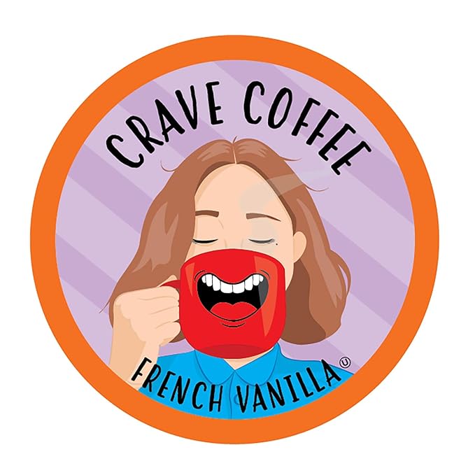 Crave Beverages Flavored Coffee Pods Sampler, Compatible with 2.0 K-Cup Brewers, Assorted Variety Pack, 40 Count (Pack of 1)