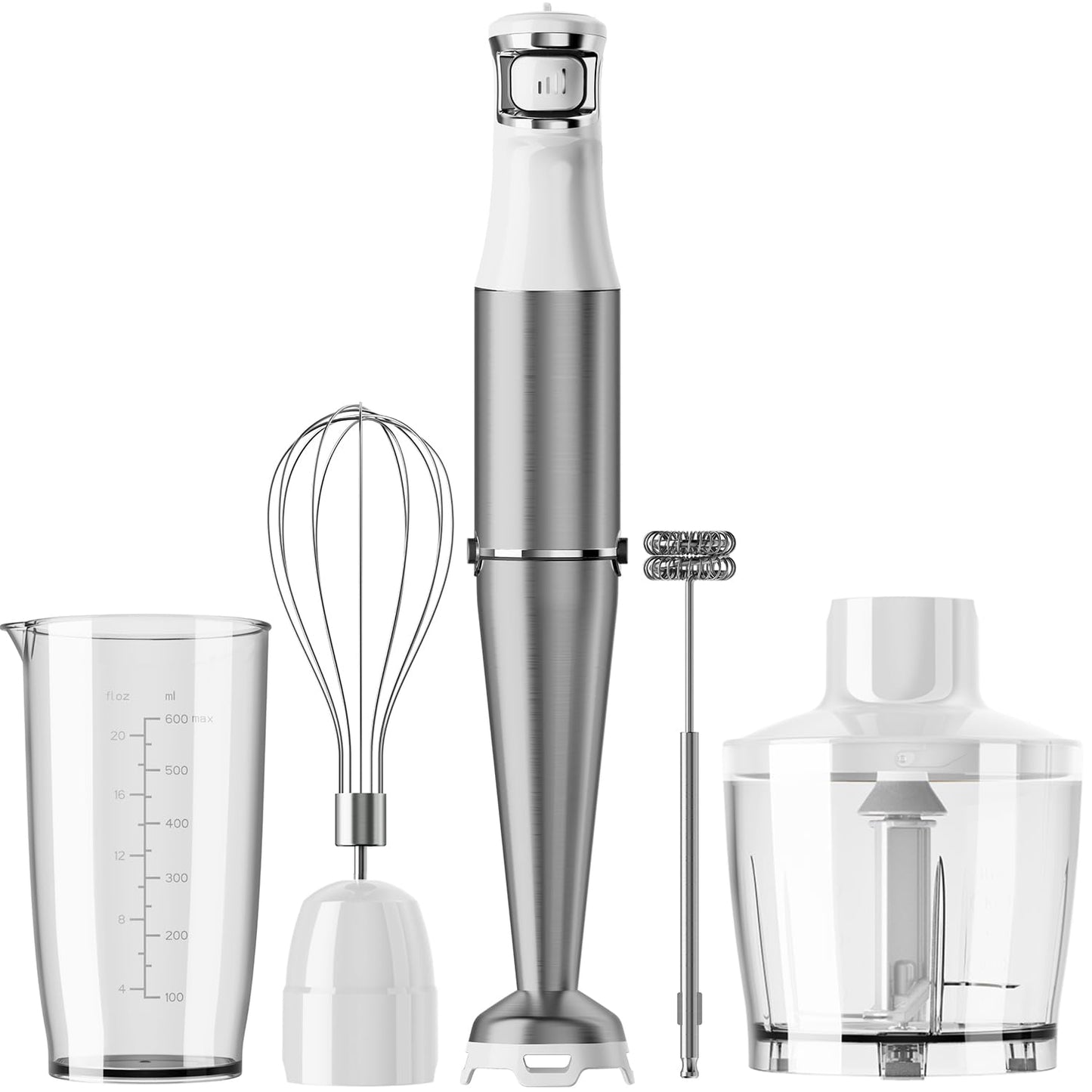 Turelar Immersion Blender Handheld Corded, 1100W 5 in 1 Hand Blender Set