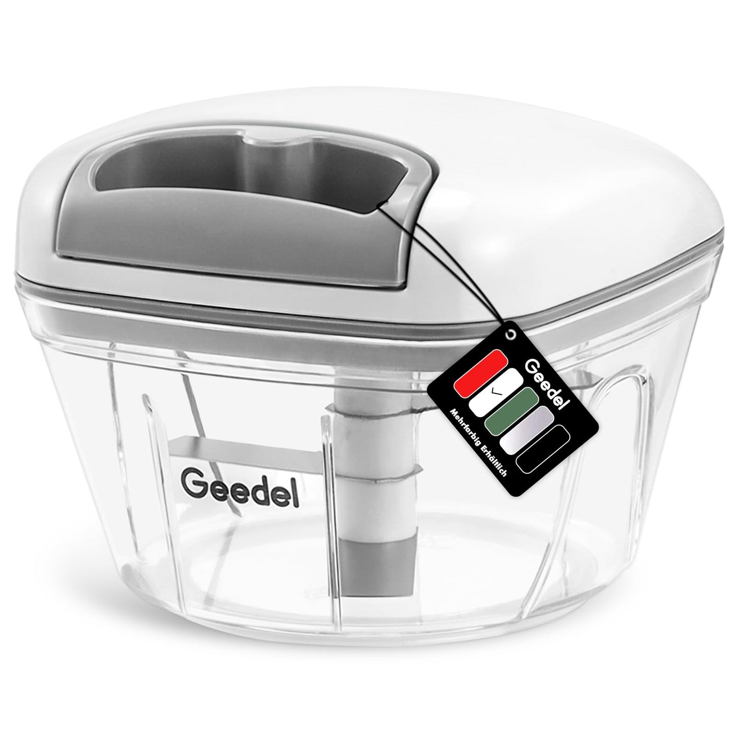 Geedel Vegetable Chopper, Manual Food Chopper with Hand Pull String, 500ml
